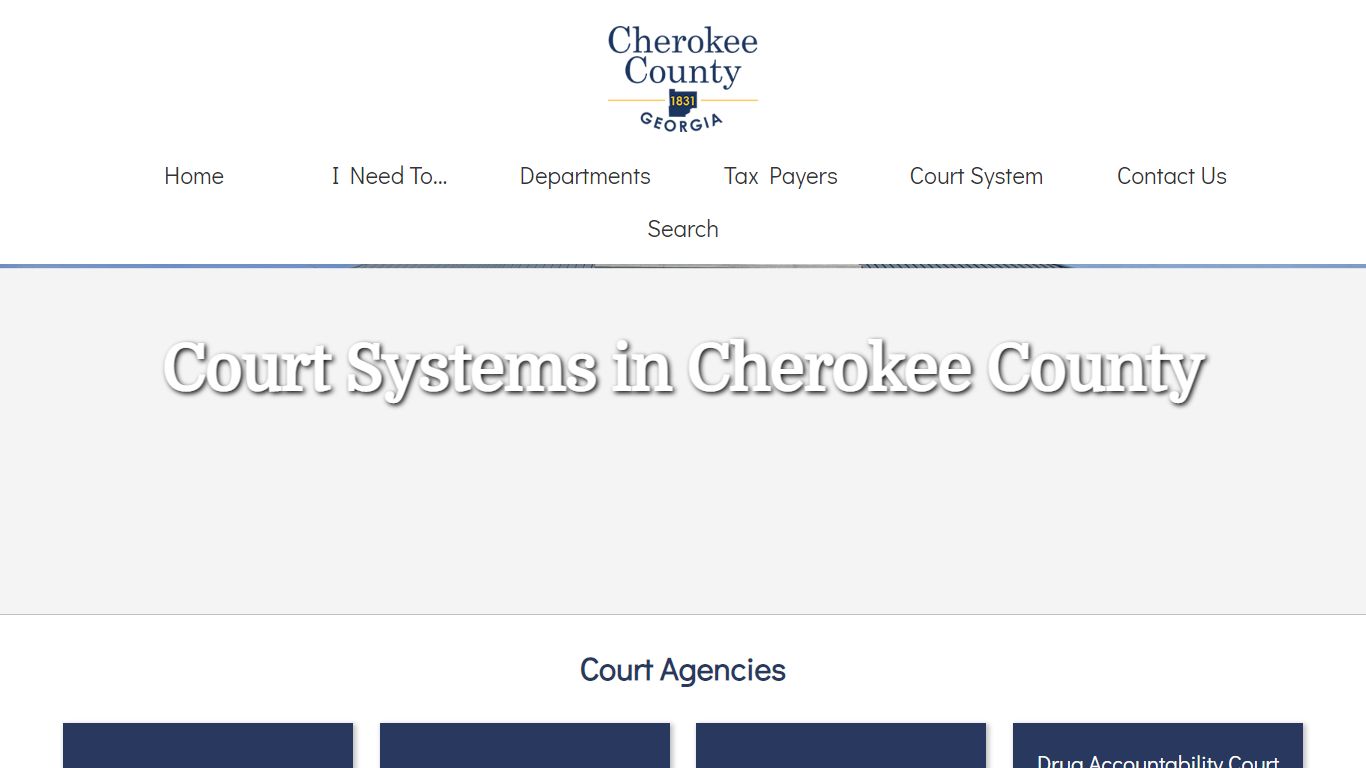 Court systems in Cherokee County, Ga